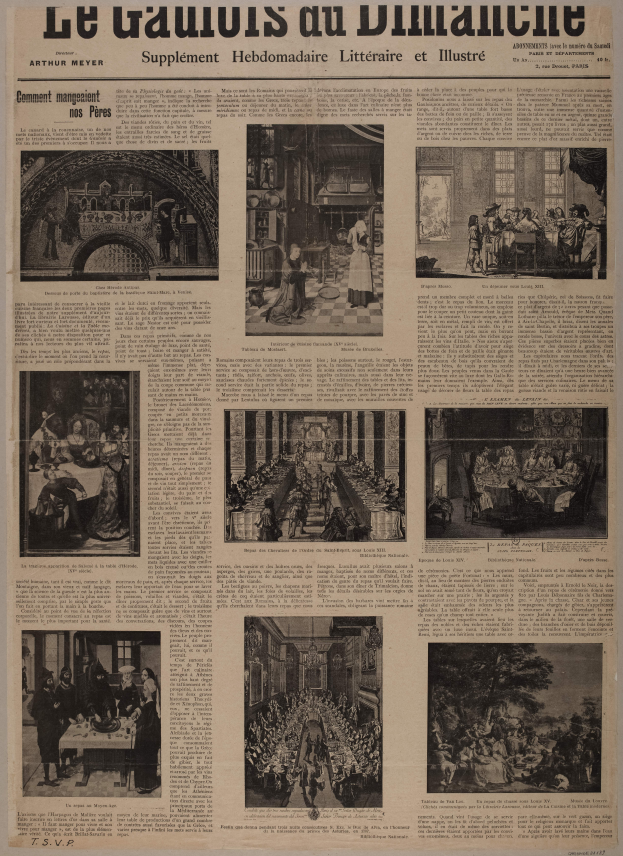 Eine alte Zeitungsseite mit verschiedenen Bildern und Texten, die einen Blick in die Vergangenheit gewähren.