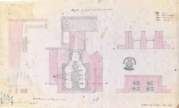 Ausführliches Architekturblatt aus dem 17. Jahrhundert mit zahlreichen Fensterdetails, einschließlich Grundrissen und Textanmerkungen.
